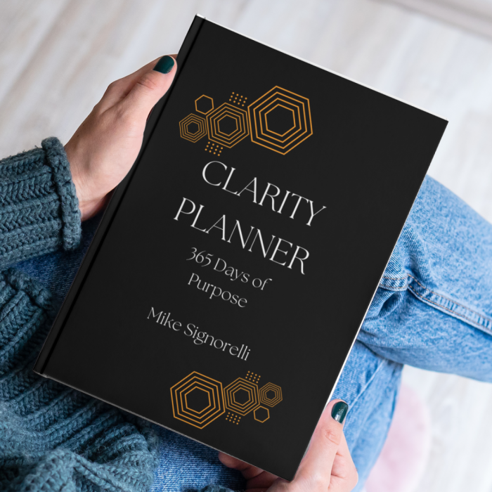 The Clarity Planner is hard-cover and undated
